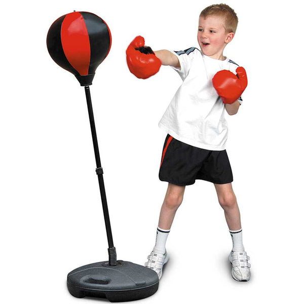 Set Boxe Giocattolo per Bambini H80-100 cm con Sacco da Pugilato da Terra e Guantoni sconto