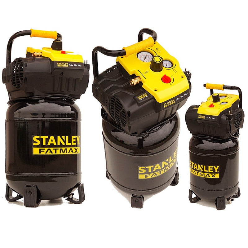 Compressore 30L 10 Bar Senza Olio Potenza 1,5 HP 1100 Watt Stanley Fatmax-2