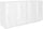 Credenza 4 Ante Battenti 162,4x44,2x86 cm Ping Bianco Lucido