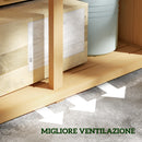 Casetta Box da Giardino 87x46,5x160 cm con Ante a persiana in Legno -7