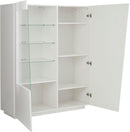 Vetrina 2 Ante 120x43x146 cn Vega Bianco Lucido  -3