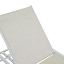 Lettino Prendisole da Giardino 195x55xh31 cm in Alluminio Cleveland Bianco-4