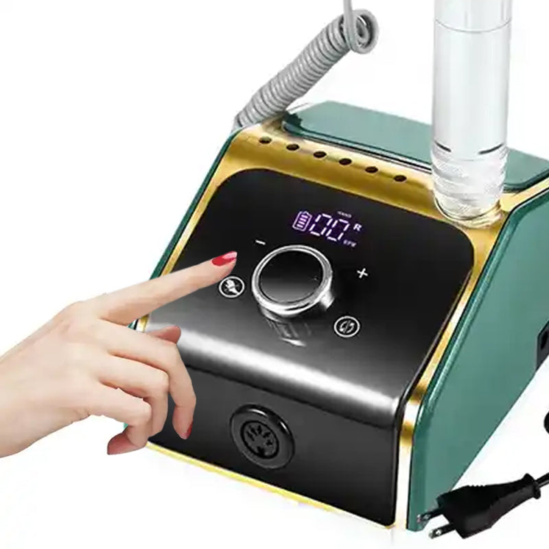 Fresa Elettrica per Unghie Lima Professionale Manicure Pedicure 6 Accessori 50 W-2