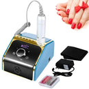 Fresa Elettrica per Unghie Lima Blu Manicure Pedicure 6 Accessori Professionale-1