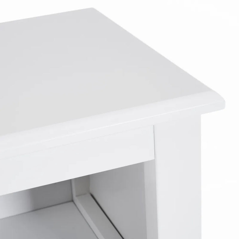 Mobile da bagno a 1 Anta con Griglia Armadio in Legno Colore Bianco 30x28x80H cm-3