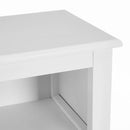 Mobile da Bagno a 2 Ante con Griglia Armadio in Legno Bianco 60x28x80H cm-3