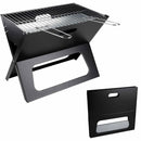 Barbecue Bistecchiera Pieghevole Portatile Richiudibile 46x28x36 BBQ Griglia-2