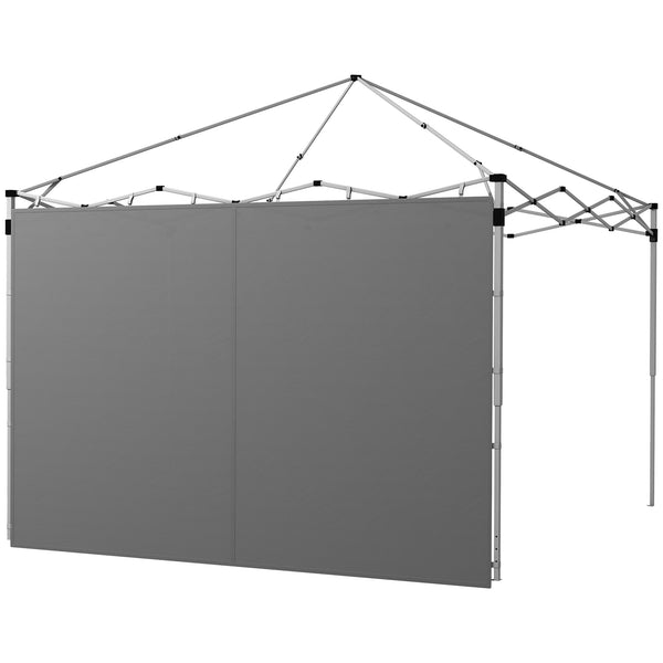 Pareti Gazebo 3x3 e 3x6 m in Tessuto Oxford Grigio con Chiusure ad Anello e a Gancio sconto