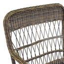 Poltrona da Giardino 78x63xh92 cm in Alluminio e Polyrattan  Baltimora Grigio-5