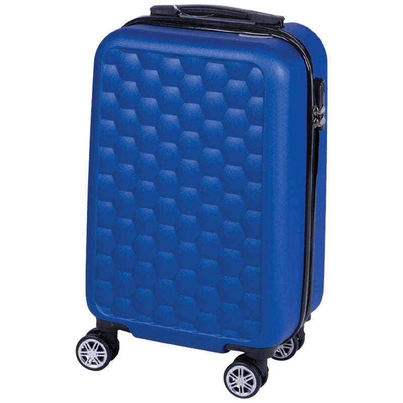 Trolley Cabina Rigido Bagaglio a Mano 33.5x22x55 cm con Maniglia Telescopica Blu-1