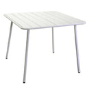 Tavolo da Giardino 80x80xh72 cm in Metallo Rovigo Bianco-1