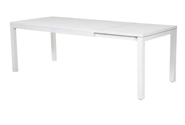 Tavolo Allungabile da Giardino 160/220x90xh76 cm in Alluminio New Boston Bianco online