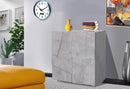 Credenza 2 Ante Battenti 81,2x44,2x86 cm Ping Cemento Bronx-2