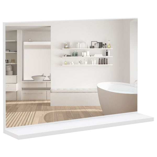 prezzo Specchio Bagno a Parete 60x12x40 cm con Mensola Bianco