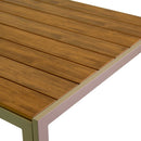 Tavolo da Giardino 80x80xh75 cm in Alluminio Polywood Tortora-4