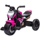 Triciclo Elettrico per Bambini 3 in 1 con Fari Musica e Clacson Rosa -1