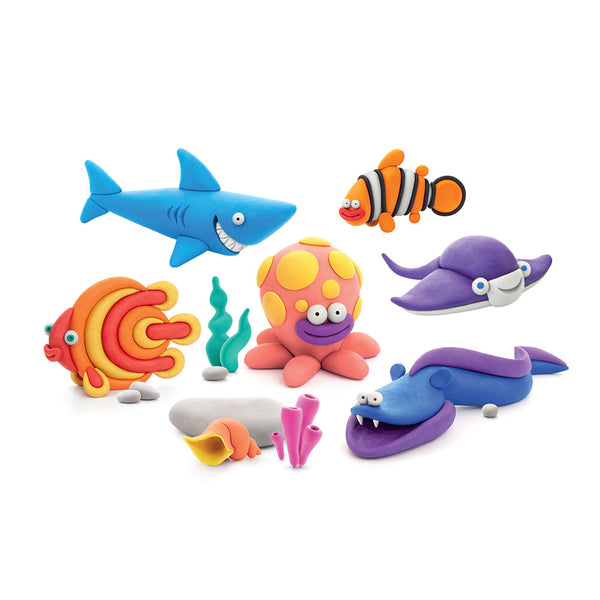 online Set Pasta Modellabile Plastilina per Bambini 15 Barattoli 2 Stumenti Oceano