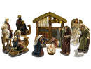 Presepe Natività 12 Pezzi 30 cm con Capanna  -1