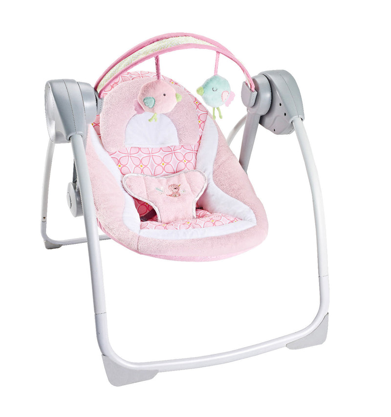 Altalena dondolo oscillante con Musica per Bambini 69x70x56 cm in Acciaio e Poliestere Baby Puppy  -2