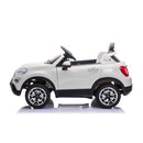 Macchina Elettrica per Bambini 12V con Licenza Fiat 500X Bianca-4