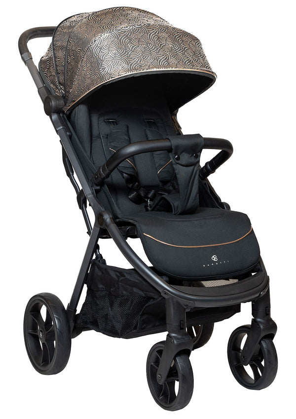 acquista Passeggino Pieghevole Chiusura Automatica Ultra Compatto per Bambini Barotti XL Pro Nero