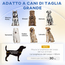 Cuccia per Cani di Taglia Grande Divano con Cuscino Sfoderabile 98x67x25 cm Grigio  -4