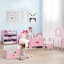 Letto per Bambini con Sponde 143x74x59 cm Fantasia Fiocco Rosa  -7