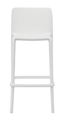 Sgabello  46x102x48 cm Palermo in Polipropilene Bianco-3