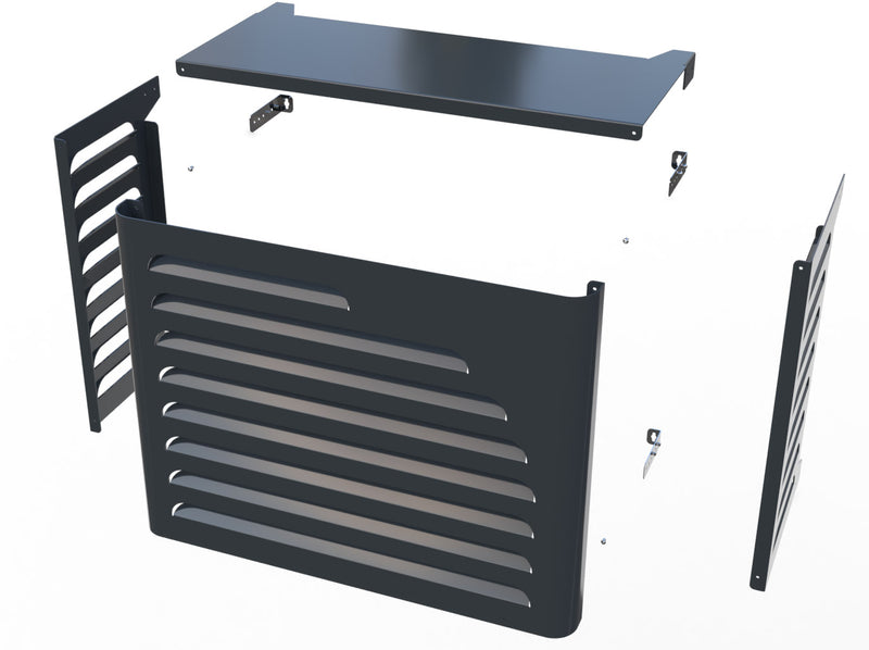 Copri Condizionatore 90x70x52 cm in Alluminio Curve S Antracite-3