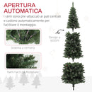 Albero di Natale Artificiale 180 cm 618 Rami con Pigne Verde -6