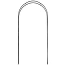 Arco per Rose e Supporto per Piante Rampicanti in Metallo 114x30x230cm Nero-8