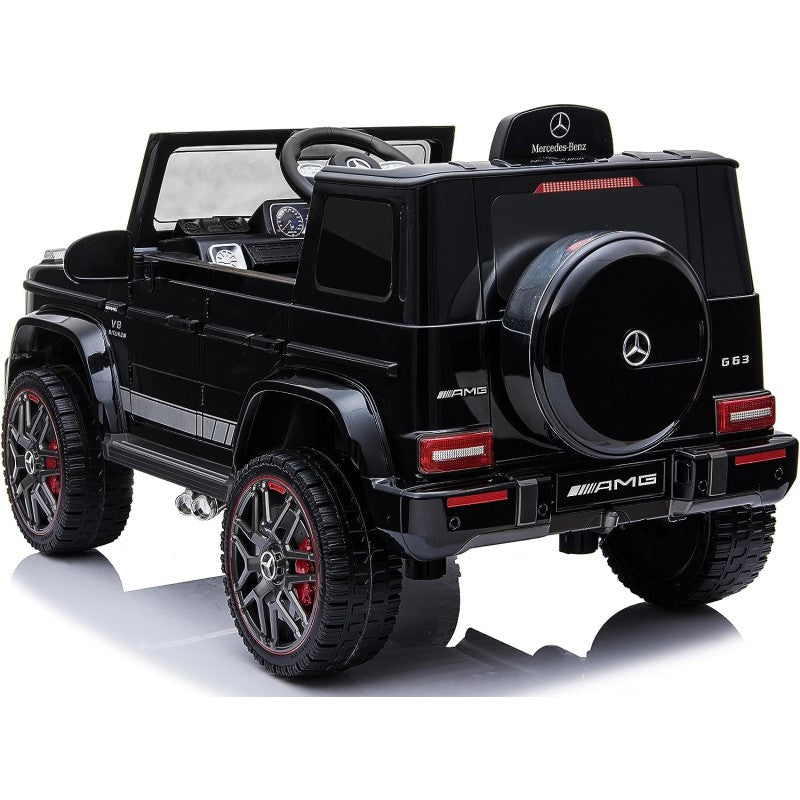 Macchina Elettrica per Bambini Licenza Mercedes-Benz G63 AMG 12V Telecomando e Soft Start Nero -4