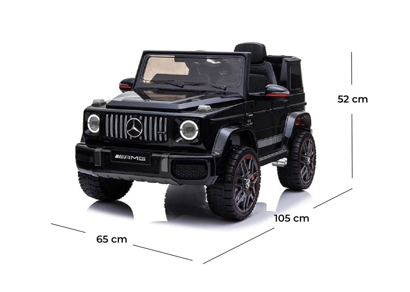 Macchina Elettrica per Bambini Licenza Mercedes-Benz G63 AMG 12V Telecomando e Soft Start Nero -5