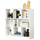 Mobile Libreria Portaoggetti a 3 Livelli e 8 Ripiani Totali 97,5x30x100 cm in MDF Bianco-1