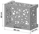 Copri Condizionatore 86x44x68 cm in Alluminio Glam M Bianco-3