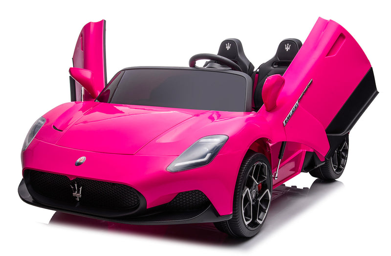 Macchina Elettrica per Bambini 12V con Licenza Maserati MC20 Rosa-10