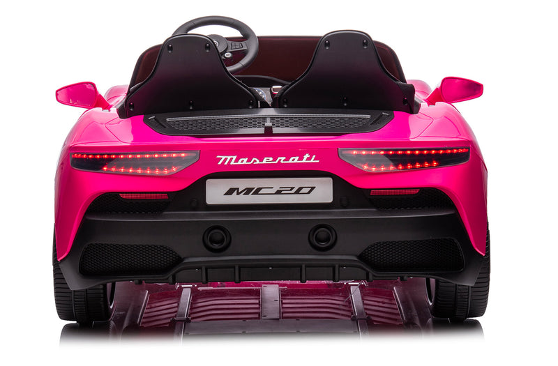 Macchina Elettrica per Bambini 12V con Licenza Maserati MC20 Rosa-4