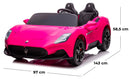 Macchina Elettrica per Bambini 12V con Licenza Maserati MC20 Rosa-5