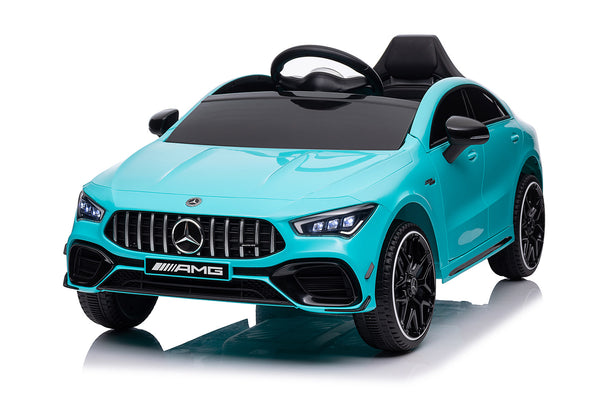 sconto Macchina Elettrica per Bambini 12V con Licenza Mercedes CLA45 AMG Turchese