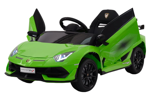 prezzo Macchina Elettrica per Bambini 12V con Licenza Lamborghini Aventador SVJ Small Verde