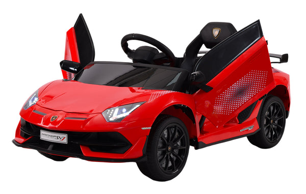 sconto Macchina Elettrica per Bambini 12V con Licenza Lamborghini Aventador SVJ Small Rossa