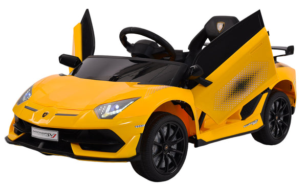 sconto Macchina Elettrica per Bambini 12V con Licenza Lamborghini Aventador SVJ Small Giallo