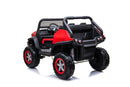 Macchina Elettrica per Bambini 12V con Licenza Mercedes Unimog Rossa -6