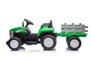 Trattore Elettrico per Bambini 12V con Rimorchio Verde  -3