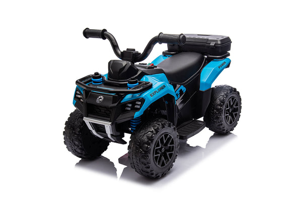 prezzo Quad Elettrico per Bambini Safari 6V con Bauletto Posteriore Blu