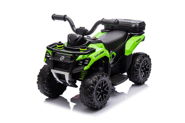 acquista Quad Elettrico per Bambini Safari 6V con Bauletto Posteriore Verde