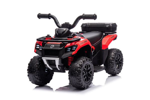 Quad Elettrico per Bambini Safari 6V con Bauletto Posteriore Rosso sconto