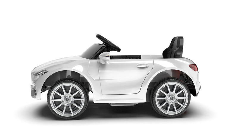 Macchina Elettrica per Bambini 12V con Licenza Mercedes CLS Small Bianco  -3