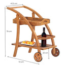 Carrello da cucina portavivande con vassoio 47,5x72xH79 cm in legno Tristan-8