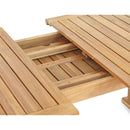 Tavolo da Giardino Allungabile 150/200x100xH75 cm in legno Brian-7